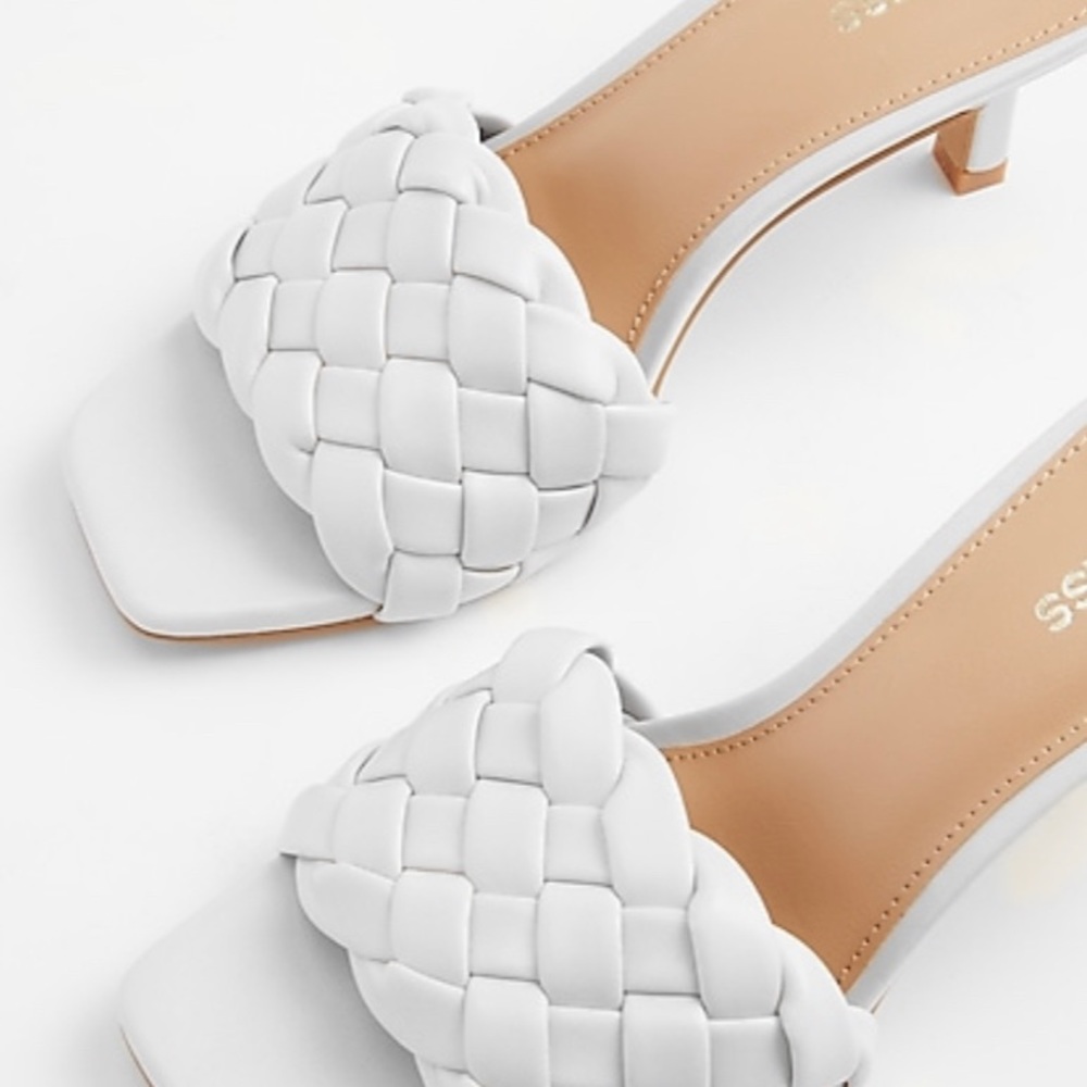 Quilted slide heel sandals NWT/NVW